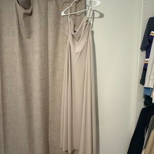 Birdy Grey Almond-Crepe Ash Maxi Dress